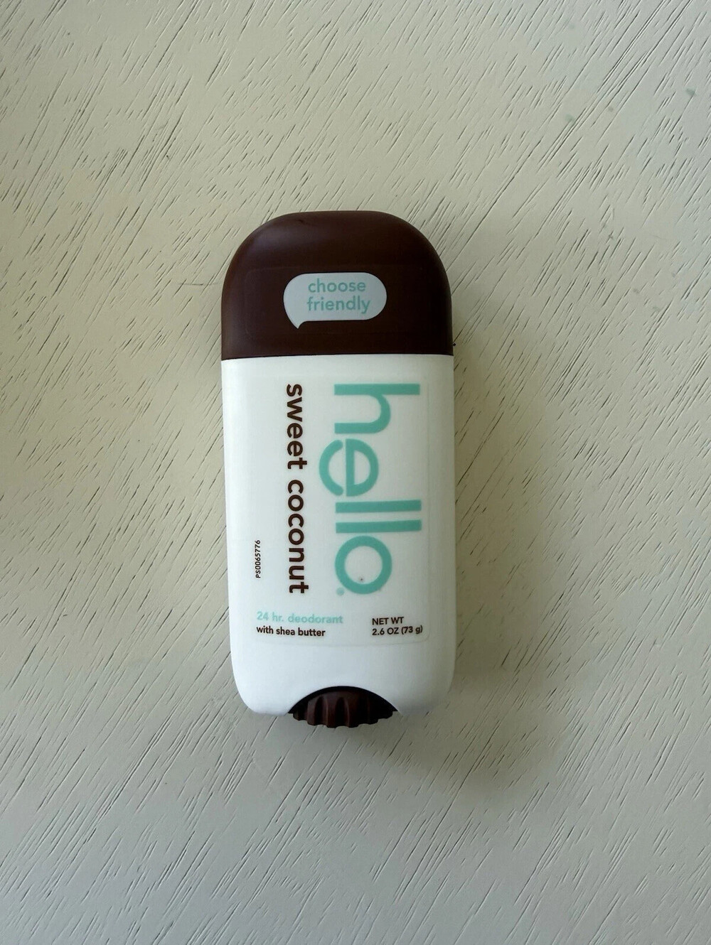 **SOLD** Hello Sweet Coconut Aluminum-Free Deodorant Stick - 2.6 Oz